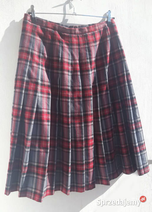 Wełniana Wełniana 100 wełny plisowana spódnica Rozmiar 46 mazowieckie Warszawa