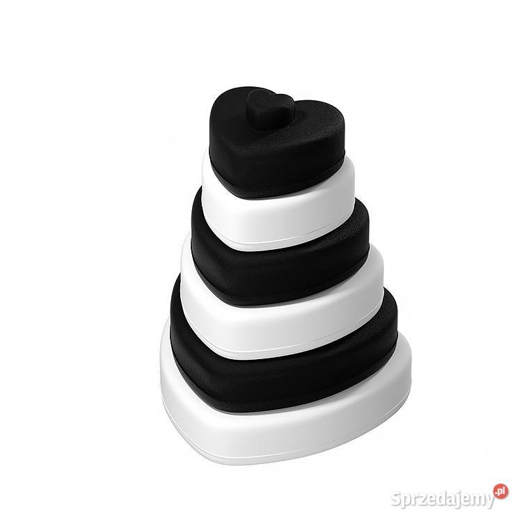 Wieża Silikonowa Sensoryczna Serca Black and