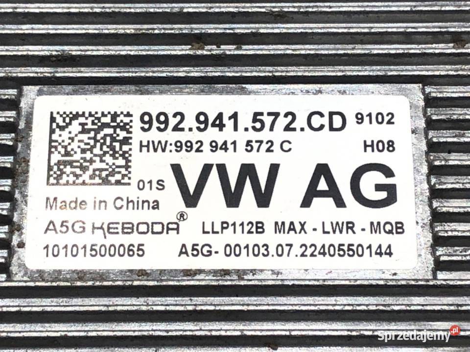 PRZETWORNICA XENON SKODA OCTAVIA IV 992941572CD