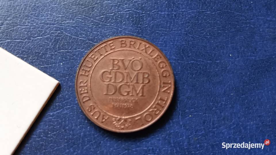 Stare monety Medal bronz Austria Tirol Innsbruck