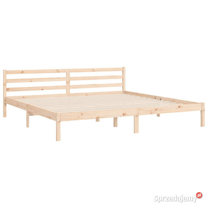 Rama łóżka z wezgłowiem lite drewno 200x200 Warszawa