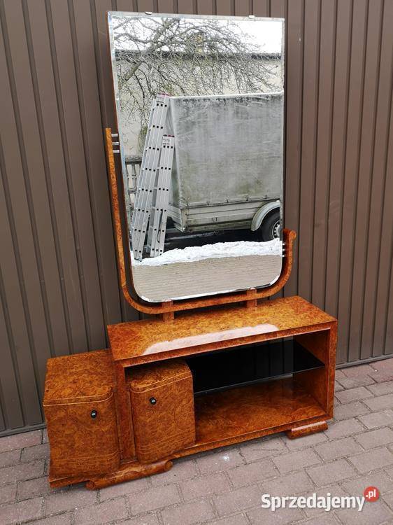 Toaletka Art Deco Politura OrzechUnikat Stara Swarzędz