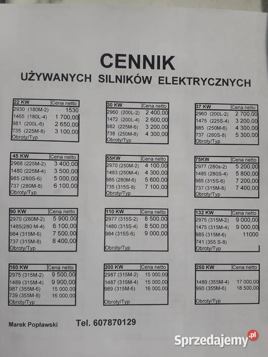 Silnik elektryczny 11kw15kw185kw22kw Toruń