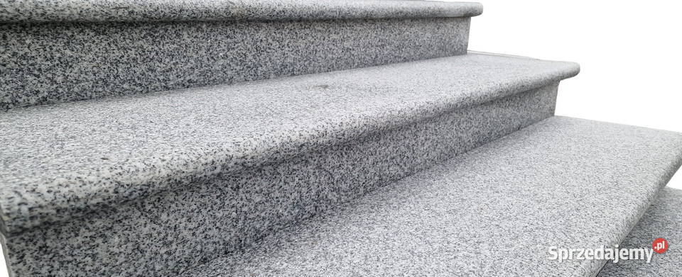 Stopień granitowy szary G603 Bullnose 120x35x2 Tczew