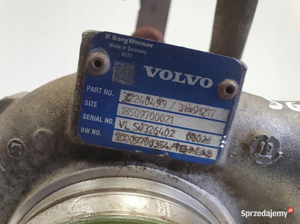 TURBOSPRĘŻARKA Volvo V60 II 20 D4 turbo 32240493 osobowe Chełm