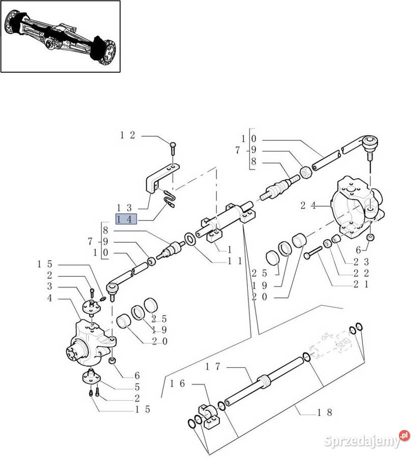 Czujnik skrętu kół Case Holland 87674855 podlaskie