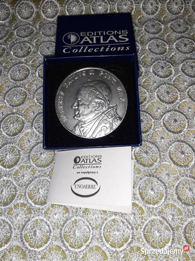 Medal kolekcjonerski Jan Paweł II Karol Wojtyła śląskie Sosnowiec
