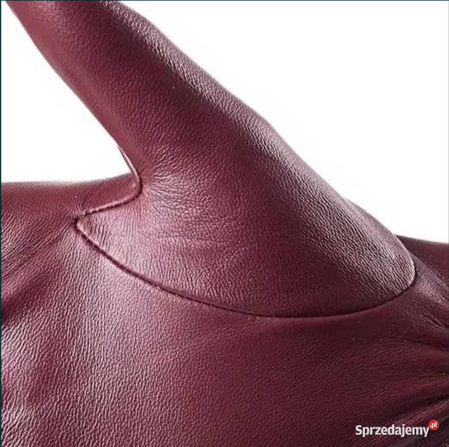 Nowe Włoskie rękawiczki z prawdziwej skóry Uniseks Pozostałe śląskie