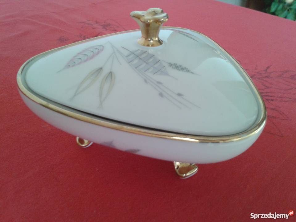 Bomboniera cukiernicaporcelana Efchenbach małopolskie Ropa
