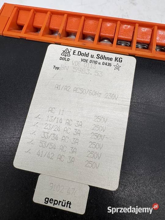 Dold BN598353 0031885 Safety Relay Warszawa