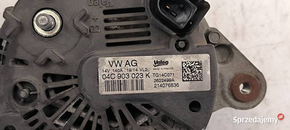 ALTERNATOR VOLKSWAGEN GOLF VII 04C903023K Lipno