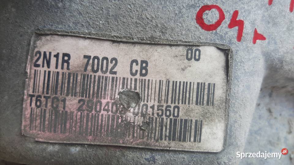 skrzynia biegów ford fiesta mk5 fusion 14 16V Dębno