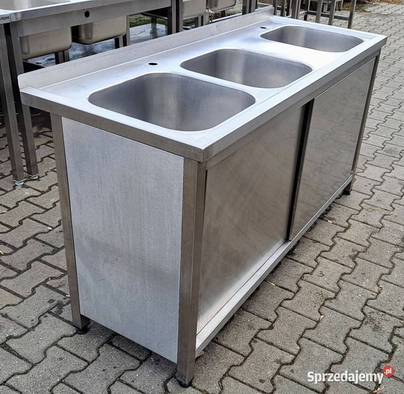 ZLEW 3 KOMOROWY Z SZAFKĄ DRZWI SUWANE 1606085 wielkopolskie Nowe Skalmierzyce