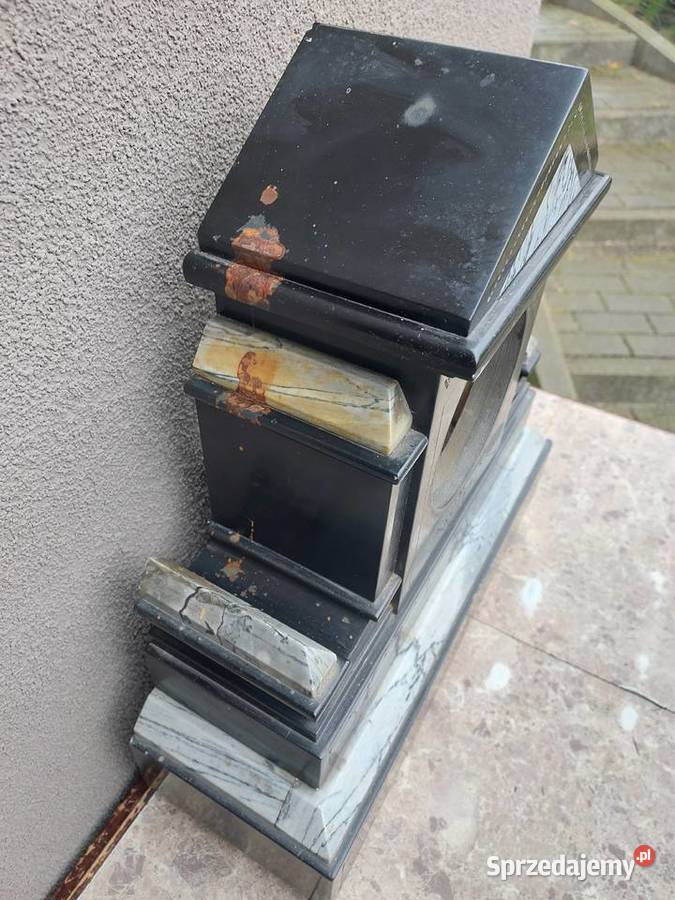 105 Obudowa marmurowa starego zegara kominkowego Tczew