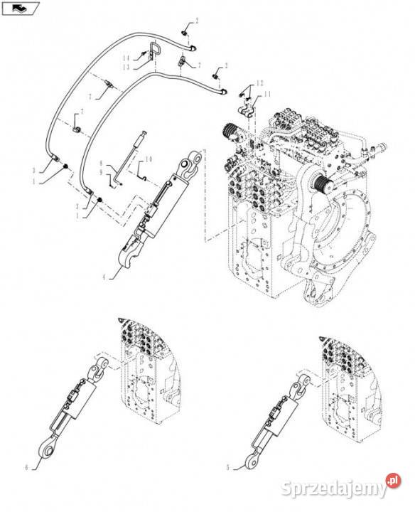 Holland T6090 Zaczep 87686002 Pozostałe wielkopolskie Jastrzębniki