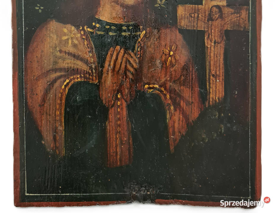 Ikona Matka Boża Achtyrska XIX wiek 0251 Malarstwo Warszawa
