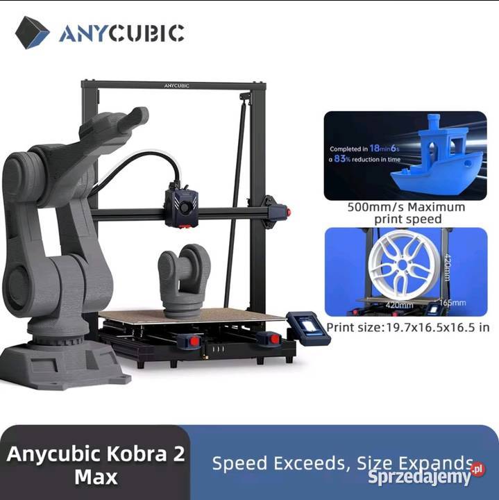 ANYCUBIC Kobra 2 dzue pole robocze 3D drukarka Kielce