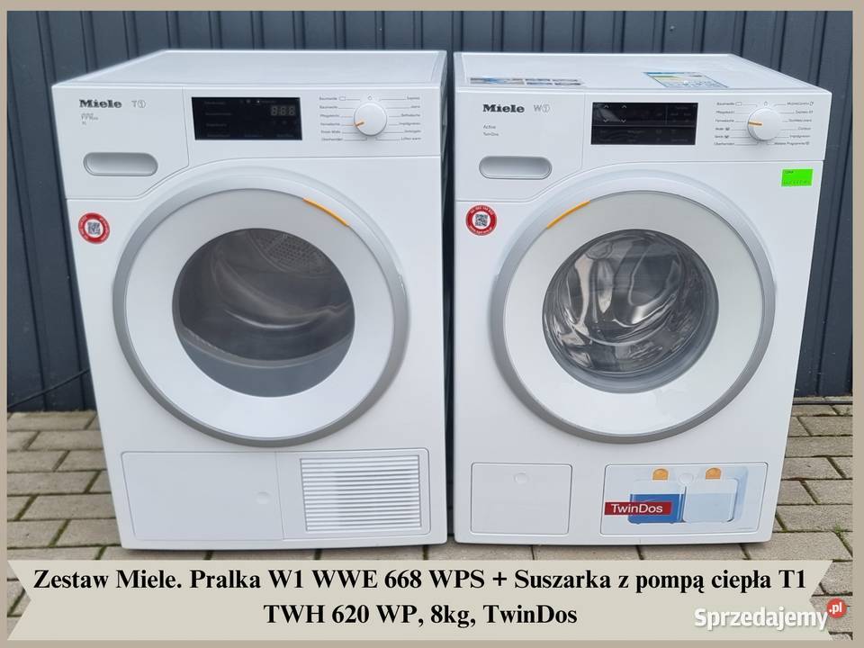 Zestaw Miele Pralka W1 WWE 668 Suszarka z pompą dolnośląskie