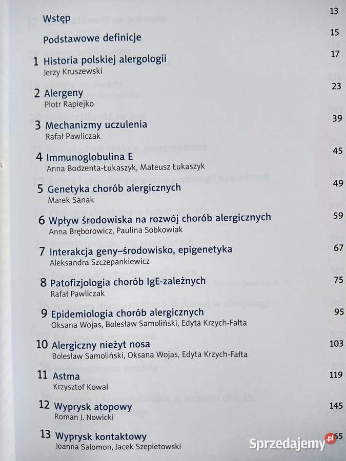 Alergologia Pawliczak książki Trójmiasto tradycyjny podręcznik Gdańsk