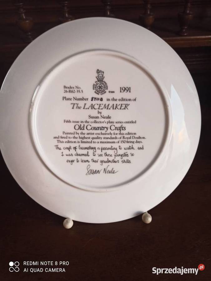 Kolekcjonerski talerz Susan Neale Royal Dulton pomorskie Gdańsk