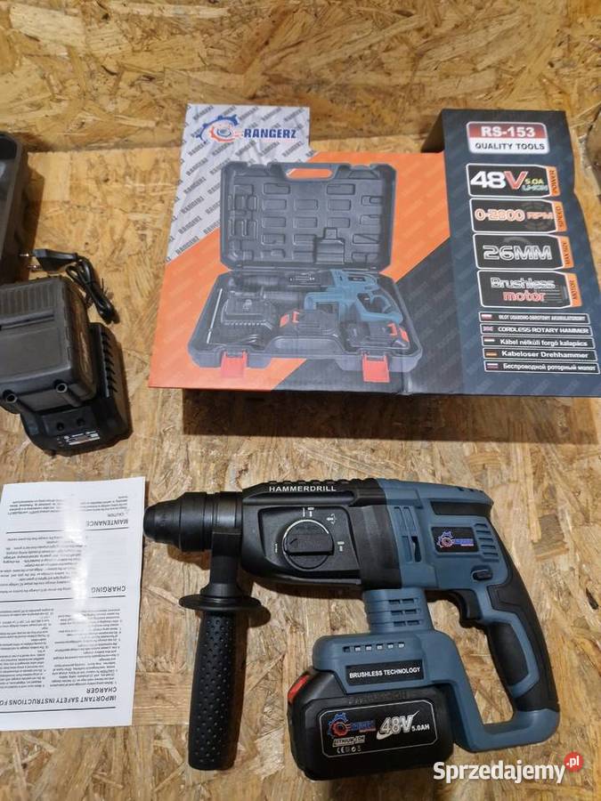MŁOTOWIERTARKA AKUMULATOROWA MŁOT UDAROWY 48V 50 Głogowa