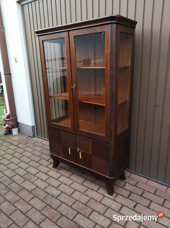 Witryna Biblioteka Serwantka ARTDECO Stara Antyk Meble