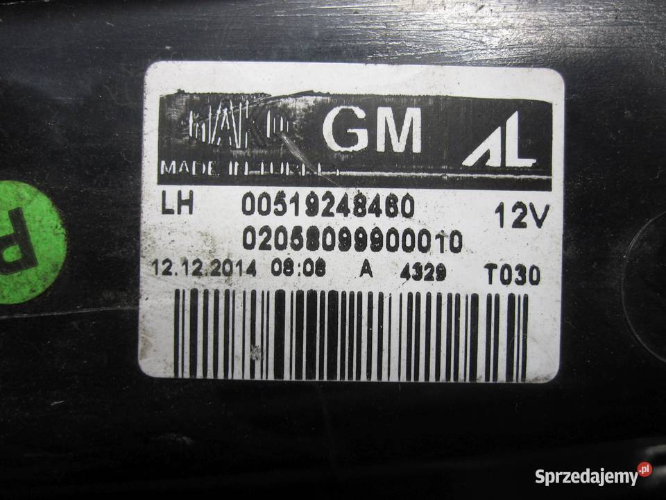 OPEL COMBO D lampa lewa tył 00519248460 20580748 Kielce