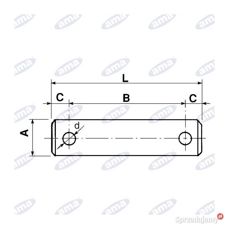 Sworzeń 18X65 mm 01684 Kamionna