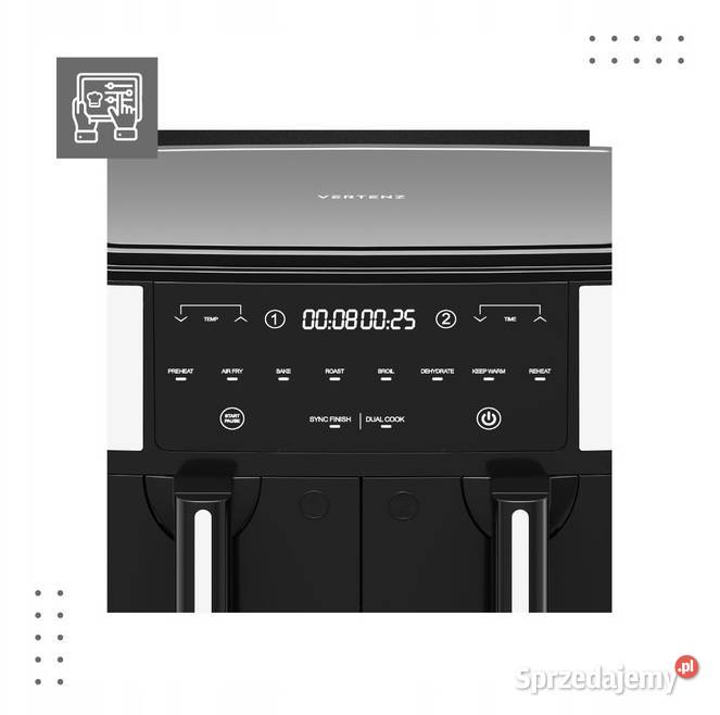 Frytkownica frytownica beztłuszczowa 2x kosze AGD drobne Baranowo