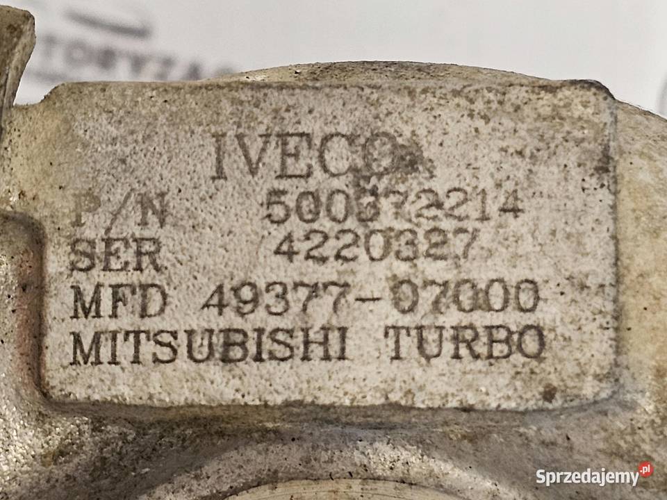 IVECO 28 JTD HPI 814043S 125 turbosprężarka Turbosprężarki