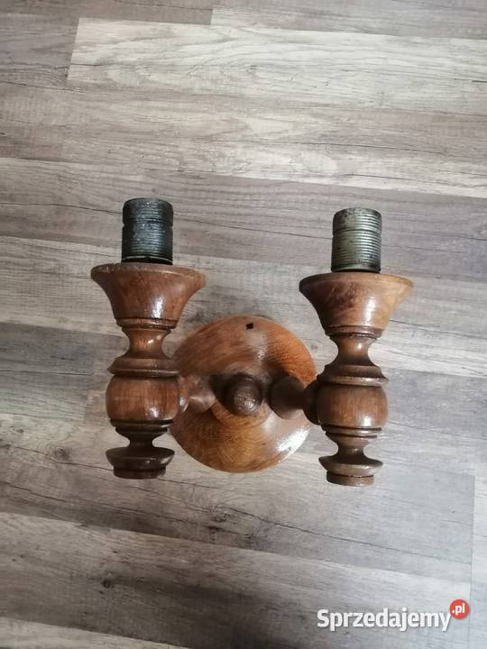 Kinkiet drewniany PRL Pozostałe Kępno