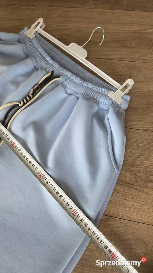 Nowe spodnie dresowe jasnoniebieskie duże Spodnie Pleszew