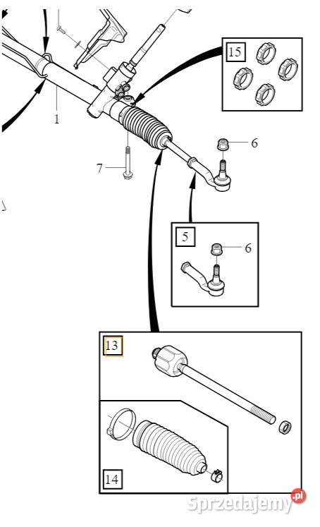 VOLVO XC60 I drazek kierowniczy kpl 31451036 OE Bielany Wrocławskie