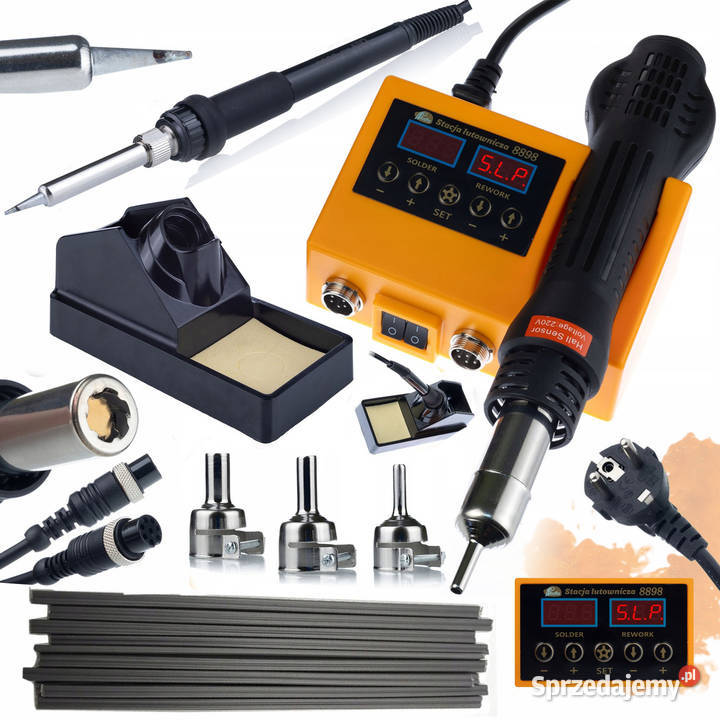 Stacja Lutownicza 2w1 Rosfix Orange Husky OH660 Narzędzia Ludźmierz