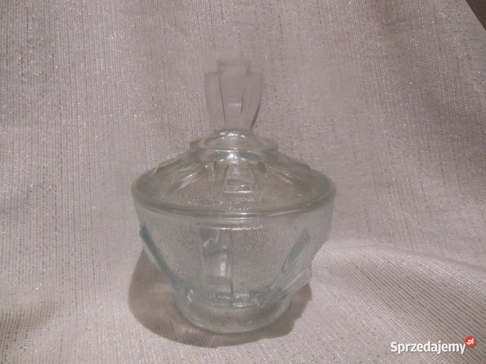 Cukiernica bomboniera szklana PRL świętokrzyskie Kielce