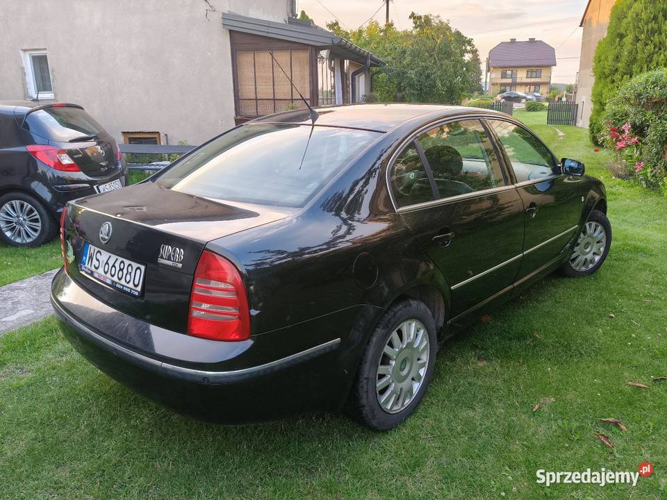 Skoda SuperB 19 TDi Klima Automat czarny mazowieckie sprzedam