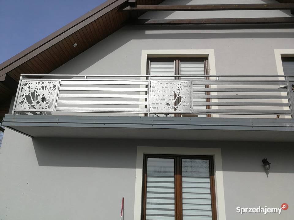 balkon wzór wypalany z blach laserem Radomsko