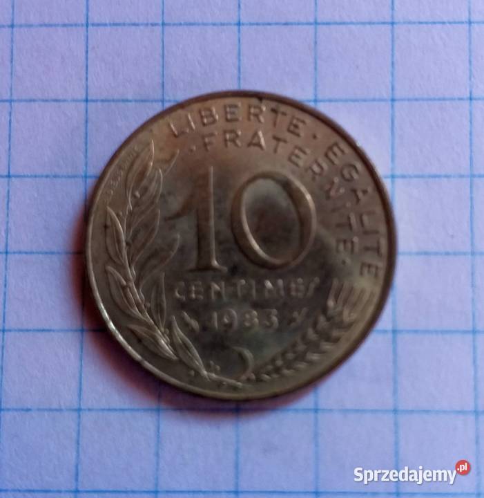 10 CENTIMES 1983 FRANCJA Piszczac