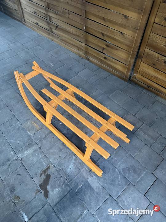 Turbo sanki drewniane pomarańczowe Solidne i Rybnik