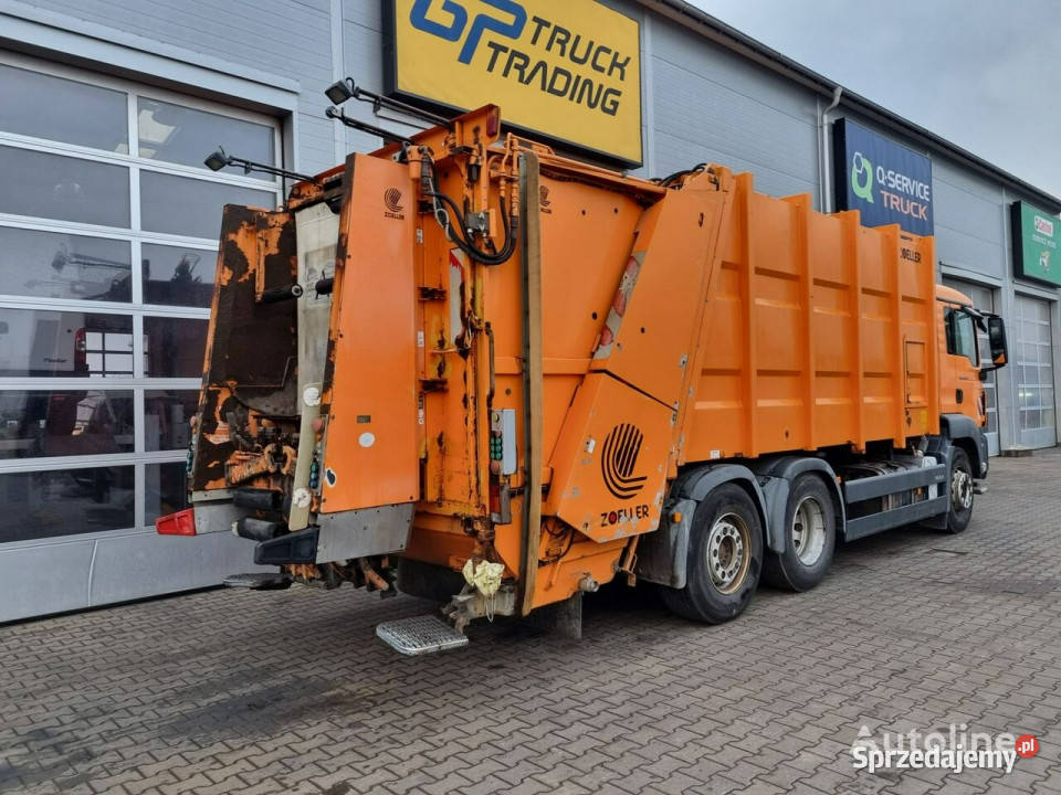 śmieciarki Man TGS 28320 śmieciarka Zoeller TGS 10520cm3 Śmieciarki Sokołów