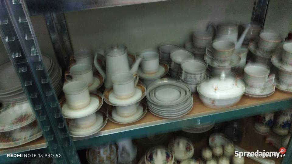 Szkło Kolorowe PRLu Wazony Patery Owocarki Wiązów