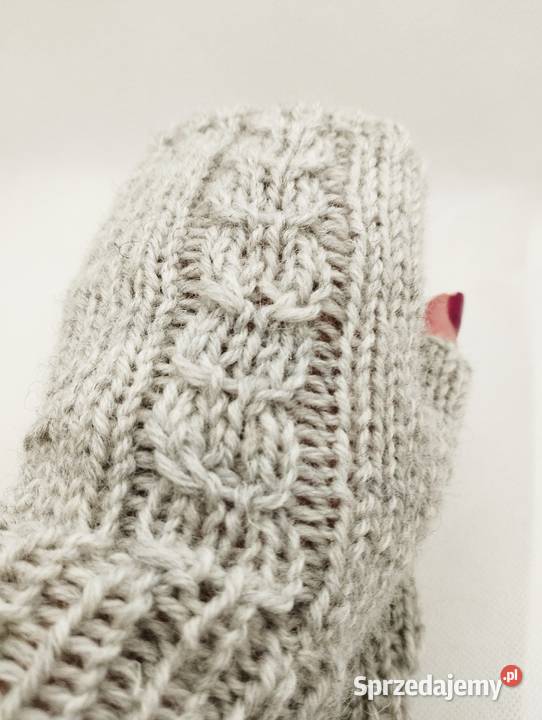 Mitenki rękawiczki bez palców wełna handmade Dla kobiet Pozostałe