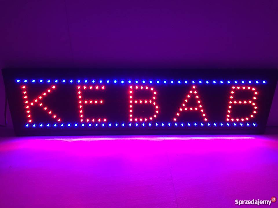 KEBAB reklama szyld LED 95x25 NOWA producent Kołobrzeg