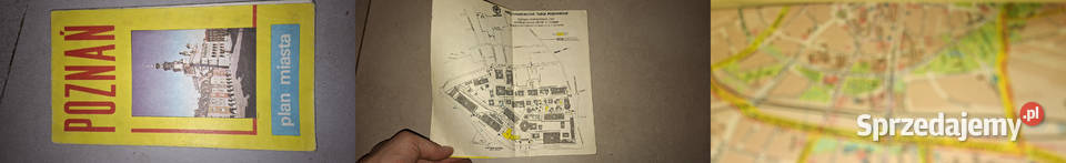 Poznań Plan miasta kolekcjonerski PRL niski wielkopolskie Łęczyca sprzedam