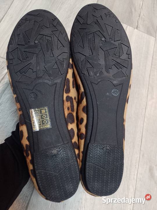 4243 Panterkowe baleriny wieczorowe NOWE Kraków