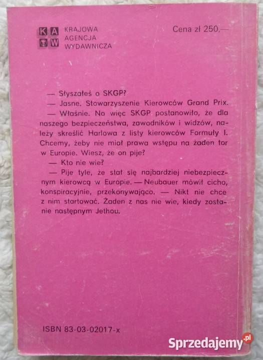 Jedynym wyjściem jest śmierć Alistair MacLean Rok wydania 1988 Warszawa