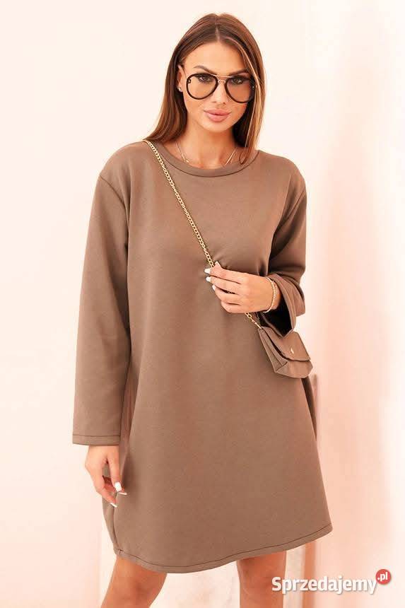 Sukienka damska wiskozowa Plus Size z torebką na Leszno