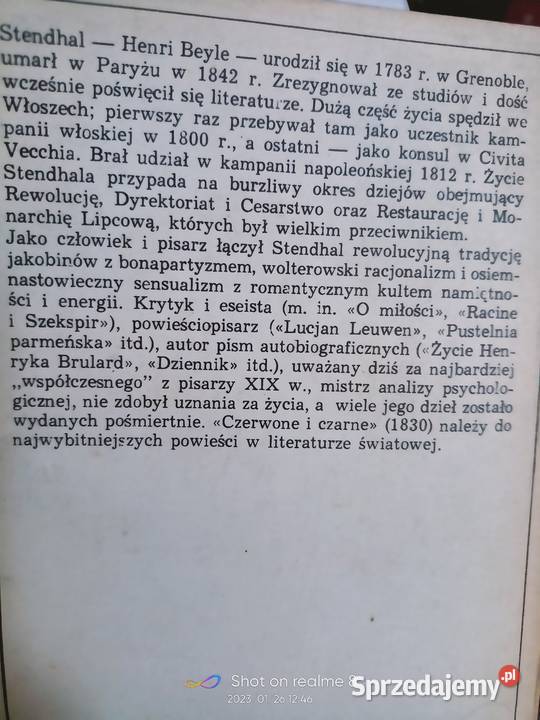Czerwone i czarne Stendhal książki antykwariat Warszawa
