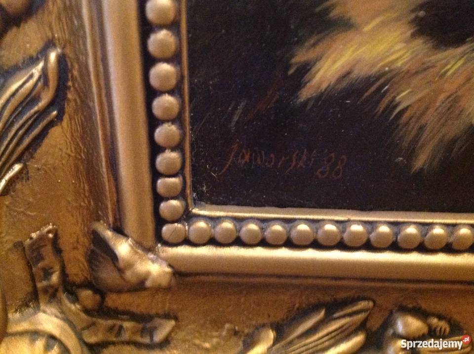 Obraz olejny AJaworski 1988 śląskie Katowice