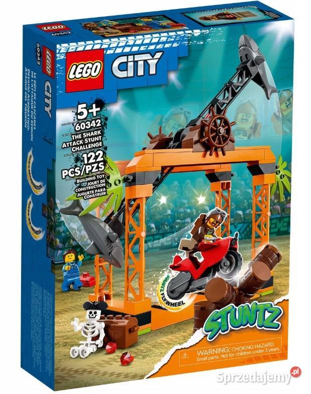 LEGO CITY 60342 WYZWANIE KASKADERSKIE ATAK Lego mazowieckie Warszawa sprzedam